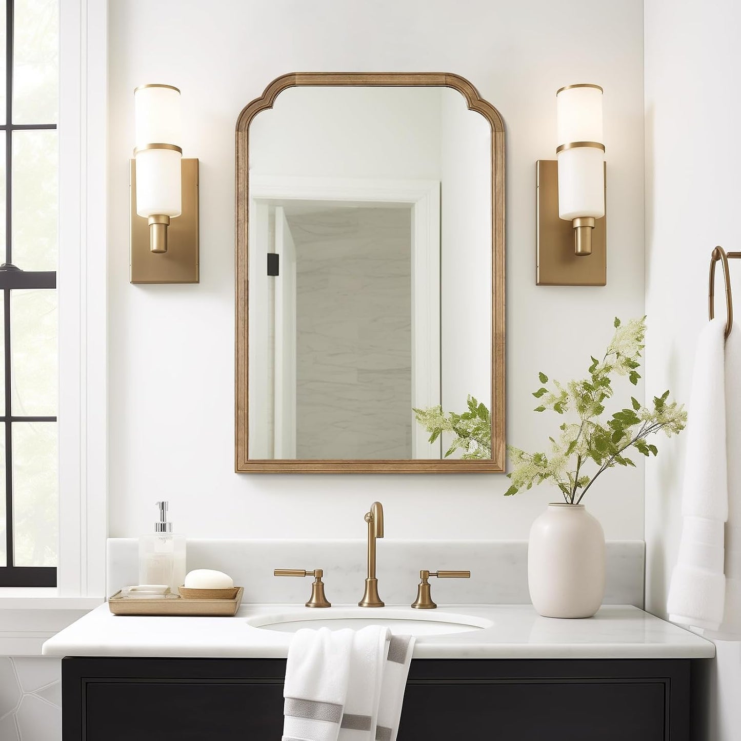 WallBeyond Full Length Mirror Wall Mounted 65"x22", Rustic Wooden Frame Floor Mirror, Large Full Body Mirror for Bedroom, Leaning or Hanging Against Wall, Natural