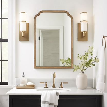 WallBeyond Full Length Mirror Wall Mounted 65"x22", Rustic Wooden Frame Floor Mirror, Large Full Body Mirror for Bedroom, Leaning or Hanging Against Wall, Natural