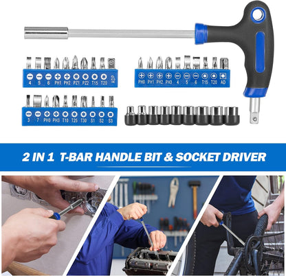 Prostormer 179-Piece Home Tool Kit, General Household Tool Set | Basic Hand Tools with Portable Storage Box for Apartment, Garage, Office and College Dorm