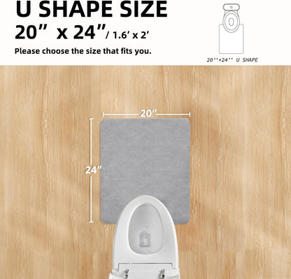 TYUU Bath Mat, Bathroom Rugs Non Slip Washable Thin Absorbent Quick Dry Bath Mat Fits Under Door Bathroom Floor Mat Perfect for Bath, Shower, or Sink 16"x24" Dark Grey