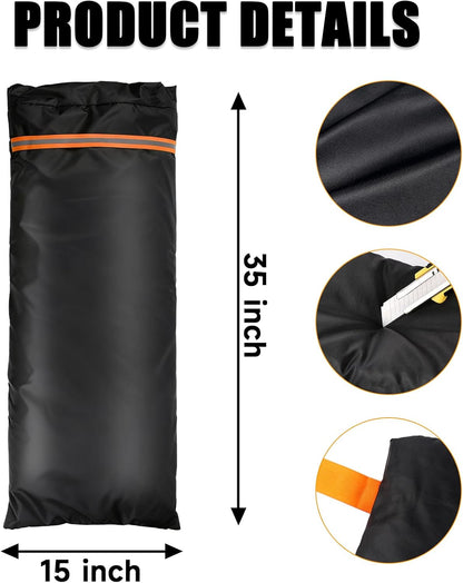 2 Pack Outdoor Faucet Covers for Winter, 6.7" W x 8.3" H Outdoor Water Faucet Cover Socks for Winter Freeze Protection Pipe Reusable Waterproof Insulated Spigot Covers with Reflective Strips, Black
