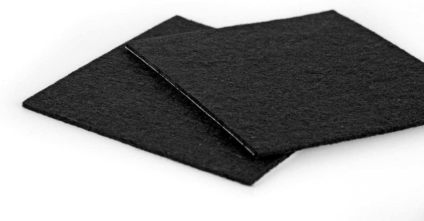 Furndiy Felt Furniture Pads for Hardwood Floors, Self-Adhesive Felt Pad for Chairs & Seat Legs, Easy Slide, Anti Scratch, Noise Stopper, Bumper & Buffer, Floor Protection - Based in USA - 0.8'' Black