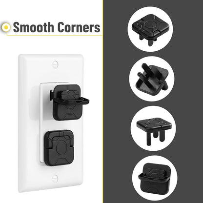 Bates Outlet Covers - Baby Proofing, 10 Pack, 3 Prongs, Child Proof