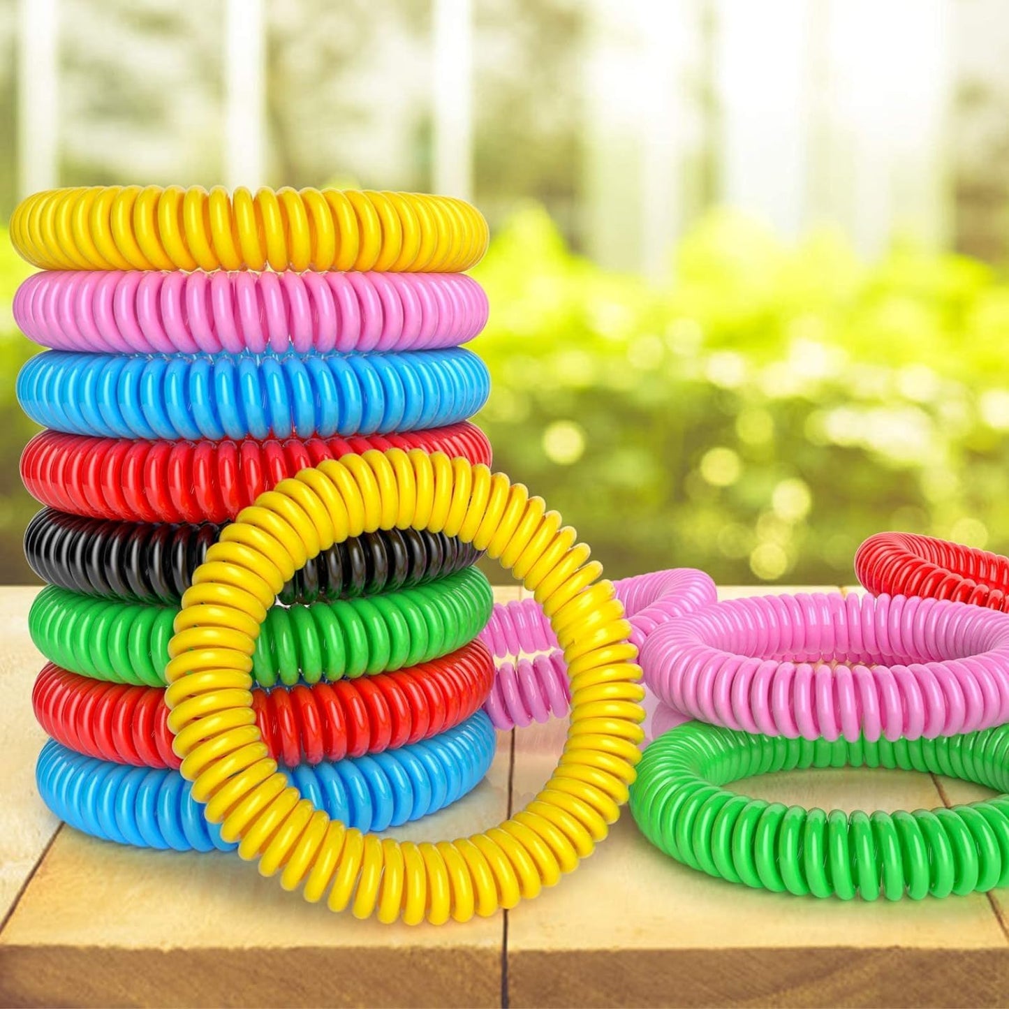 BuggyBands 48 Pack Mosquito Repellent Bracelets for Adults & Kids, Individually Wrapped, DEET Free Natural and Waterproof Bands