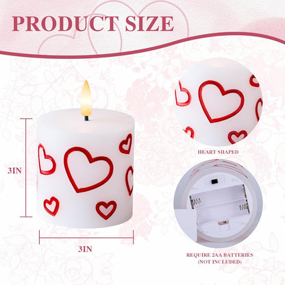 White Flameless Candles Set of 3 (3"x3") Battery Operated LED Pillar Candles with Remote and Timer, Real Wax Flickering Candles for Fireplace Bedroom Living Room Home Decor and Indoor Use