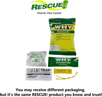 RESCUE! Non-Toxic Wasp, Hornet, Yellowjacket Trap (WHY Trap) Attractant Refill - 2 Week Refill - 8 Pack