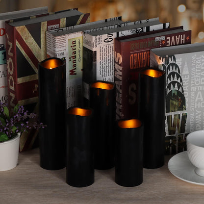 Vinkor Flameless Candles Battery Operated Candles Real Wax Pillar LED Candles with 10-Key Remote and Cycling 24 Hours Timer (Ivory Set of 12 （D: 3" x H: 4"）)