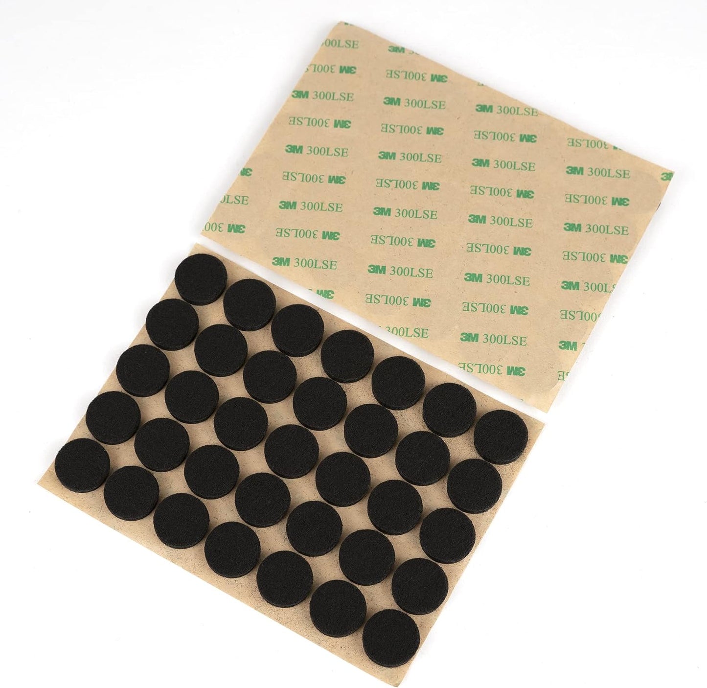 Furniture Felt Pads 3/4" (19mm) Diameter Round 3M Self Adhesive Protects Furniture and Floors Against Bumps and Scratches 140 Pack - Black