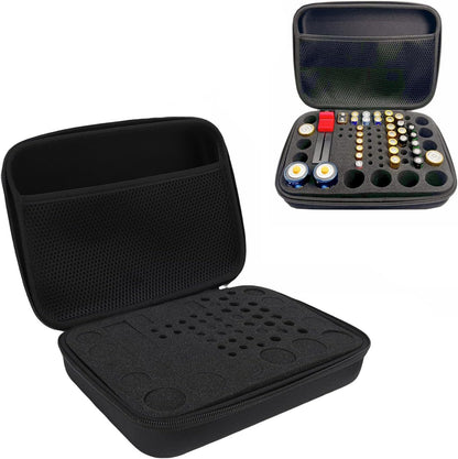 Hard Battery Organizer Case, Battery Organizer Storage Box, Batteries Storage Holder for AA AAA C D 3V 9V Batteries Battery Tester Other accessories