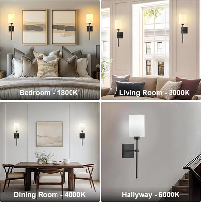 Battery Operated Wall Sconces Set of Two,Wireless Rechargeable Wall Light With Remote Control, Dimmable, Amber Light/Warm White/Natural White/Daylight/RGB, Timer,for Living Room,Bedroom,Entryway,Gold