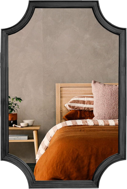 WallBeyond Full Length Mirror Wall Mounted 65"x22", Rustic Wooden Frame Floor Mirror, Large Full Body Mirror for Bedroom, Leaning or Hanging Against Wall, Natural
