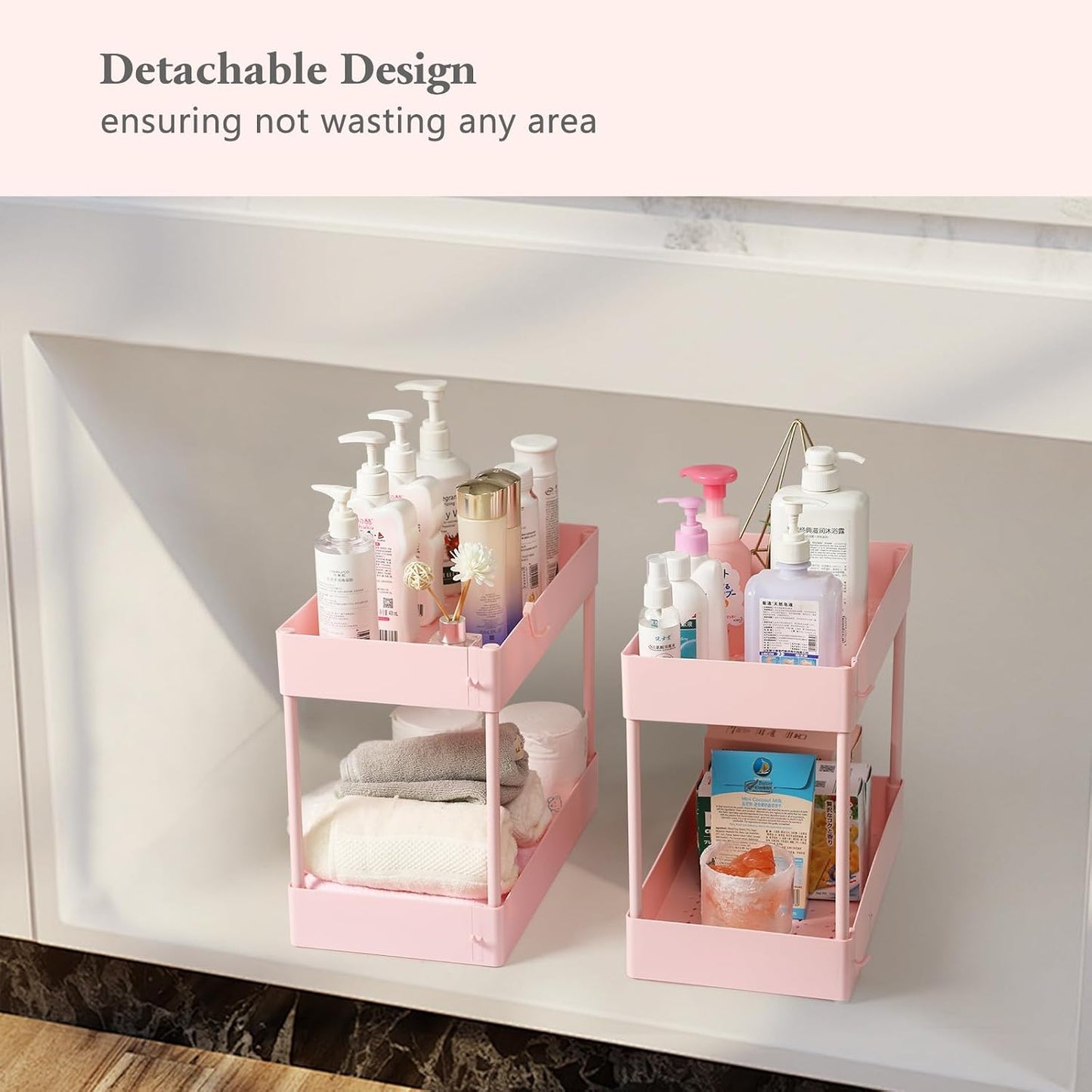 danpinera Storage Cart on Wheels, 3 Tier Slim Laundry with Wheels Bathroom Organizer with Hanging Cups Hooks Dividers Handle Mobile Rolling Art Cart for Bathroom Kitchen Narrow Places, White