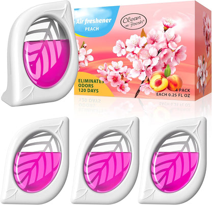 Air Freshener for Home, 4 Pack, Eucalyptus & Mint, Odor Eliminator for Small Area Closets Bathroom Pets Strong Odor, Up to 120 Days