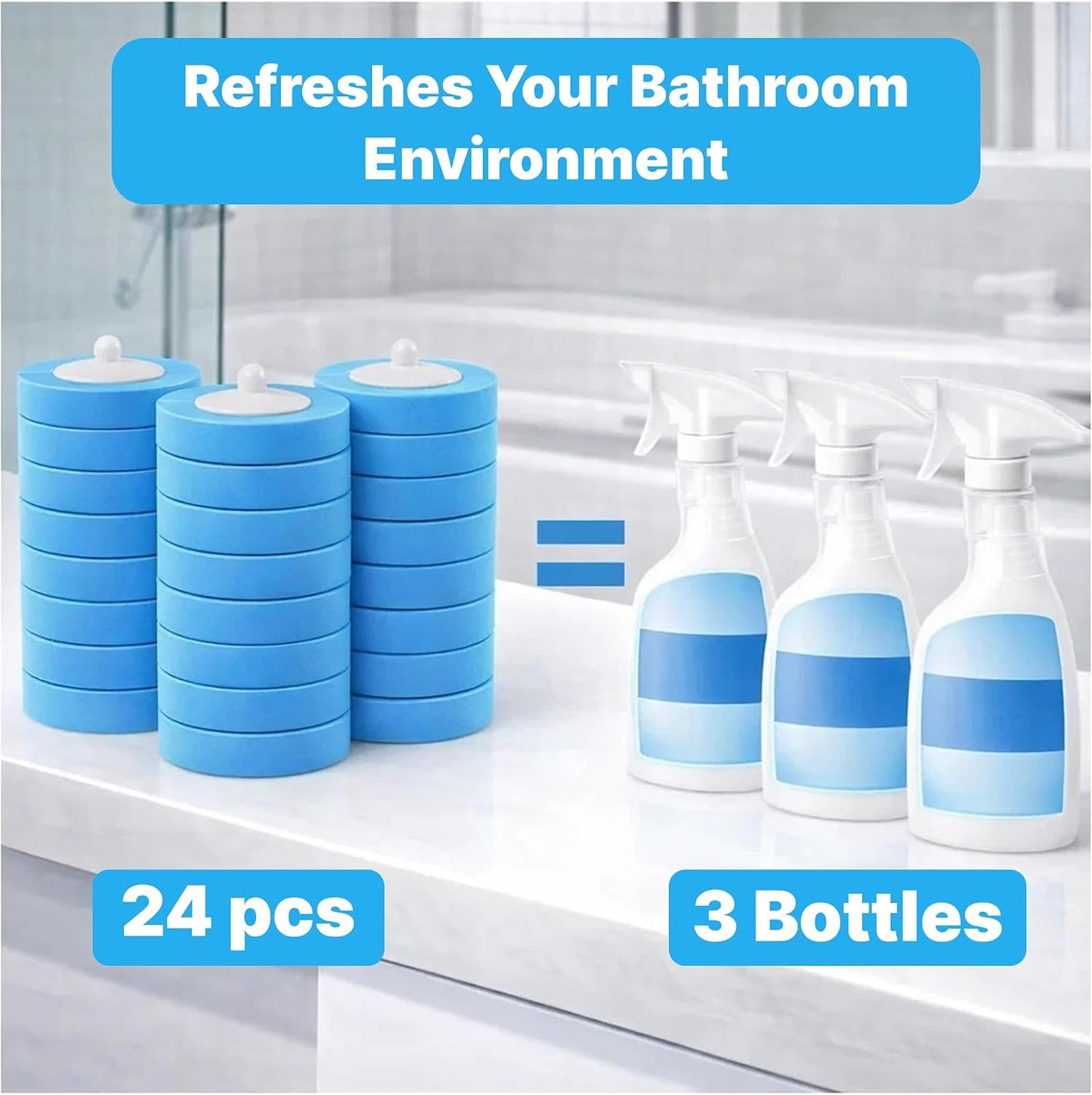 CiLoN 30 Pack Auto-Open Lid Disposable Toilet Bowl Brush & Holder System | Wall-Mounted Disposable Toilet Cleaning Set For Touch-Free Space-Saving Hygienic Modern Bathrooms (Starter Kit + 30 Sponge)