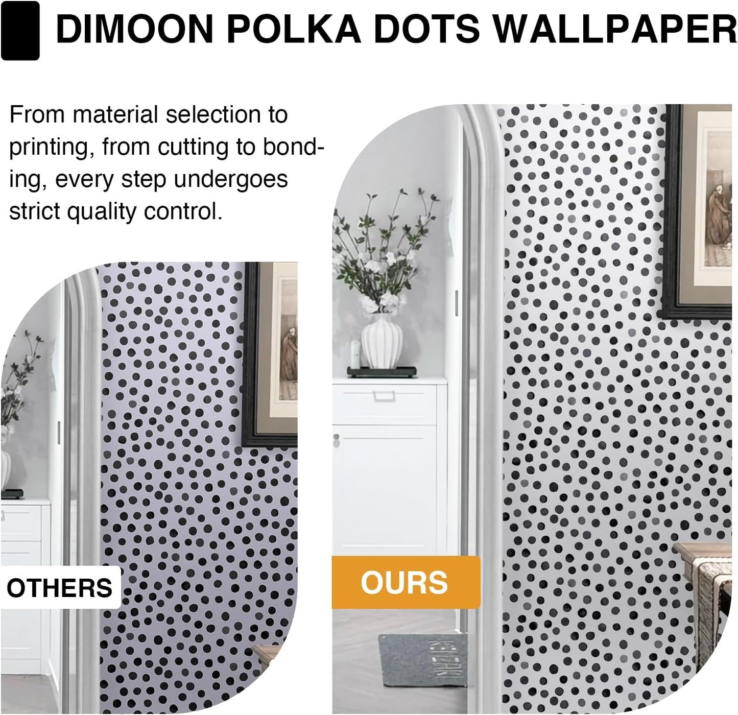 Dimoon 17.3" X 78.7" Peel and Stick Wallpaper Floral Contact Paper Boho Beige White Renter Friendly Natural Wall Paper Waterproof Removable Self Adhesive Wallpaper for Bedroom Livingroom Vinyl Roll