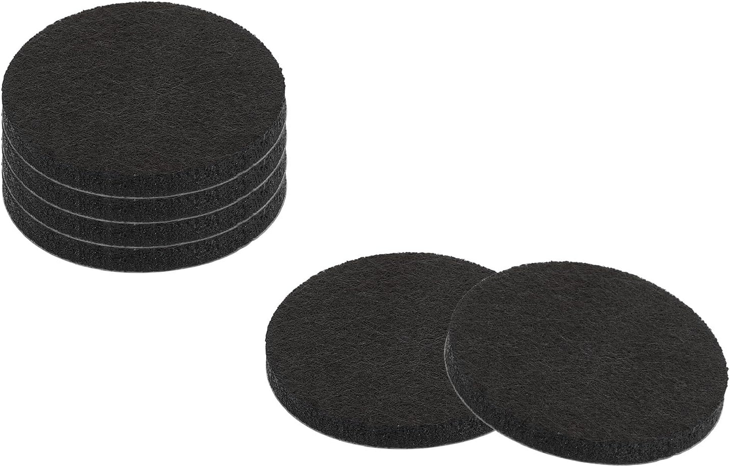 uxcell Furniture Pads, 36Pcs 0.5" - Round Self Adhesive Felt Furniture Pads, Floor Protectors for Furniture Feet Chairs Legs Hardwood Floors (Black)