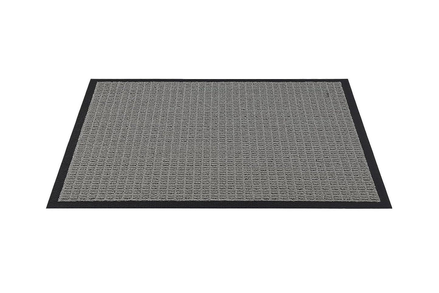 Guardian WaterGuard Indoor/Outdoor Wiper Scraper Floor Mat, Rubber/Nylon, 3'x4', Grey