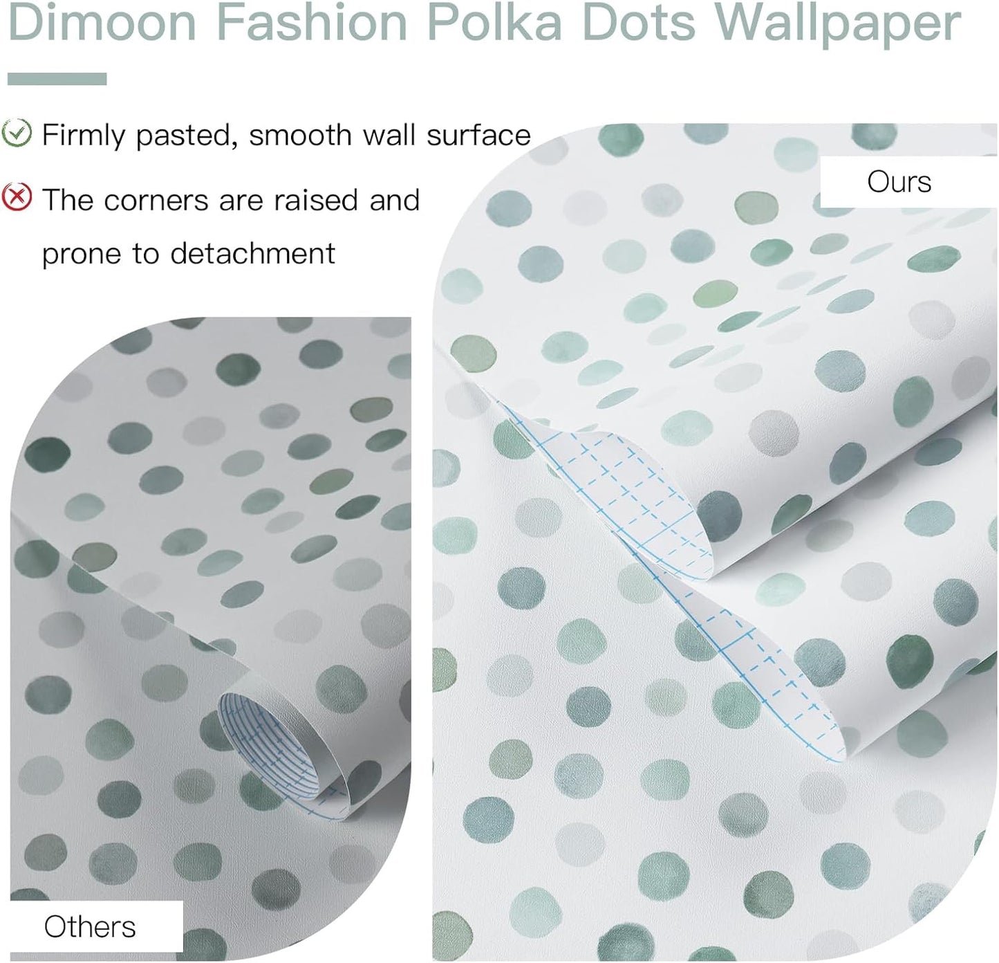 Dimoon 17.3" X 78.7" Peel and Stick Wallpaper Floral Contact Paper Boho Beige White Renter Friendly Natural Wall Paper Waterproof Removable Self Adhesive Wallpaper for Bedroom Livingroom Vinyl Roll