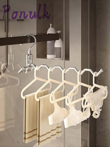 2 Pack Silver Folding Wall Mount Laundry Drying Rack Stainless Steel | Easy Wall Mount Space Saver for Bathroom Closet Laundry Room Drying Storage