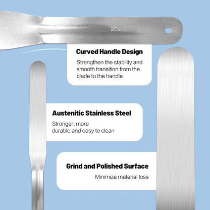 7-Piece Caulking Spatula Set - Professional Stainless Steel Caulk Finishing Tools, Streamline Spatulas for Bathroom Sink, Bathtub, Tile Sealant Application