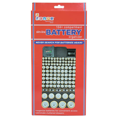 Range Kleen Slim Line Battery Organizer, Single Pack