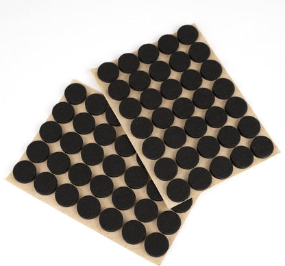 Furniture Felt Pads 3/4" (19mm) Diameter Round 3M Self Adhesive Protects Furniture and Floors Against Bumps and Scratches 140 Pack - Black