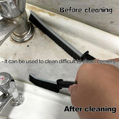 AcceLeah 20Pcs Crevice Cleaning Brushes, Hard Bristle for Dead Corners | Hard bristle crevice brushes with alloy handle, great for cleaning stubborn dead corners in bathrooms and kitchens.