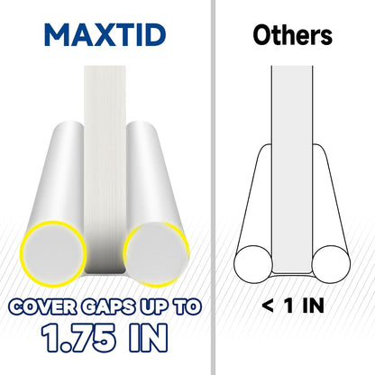MAXTID Large Door Draft Stopper for Bottom of Doors 36” Under Door Sweep Noise Blocker Black Gap Stoppers Adjustable Doors Seal Sweep Guard Draft, Window Breeze Stoppers, Home Essentials Gadgets