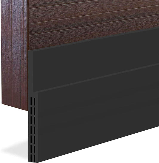[New Upgrade] Huge Gap Door Draft Stopper, 3.4" W Widened Door Sweep Seal Gap Up to 1.8" for Interior & Exterior Doors - Keeping Draft, Noise, Dust and Unwanted Animals Out,3.4" W x 39" L,Brown