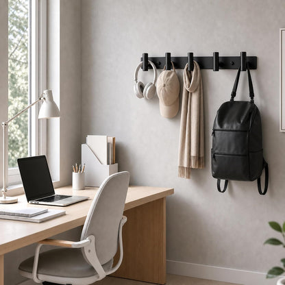 Wall Mounted Coat Rack-3 Hooks, Heavy Duty Stainless Steel Wall Hooks for Towel Coat Bag, Hat Rack Coat Hanger Coat Hooks Towel Racks for Bathroom Entryway Kitchen Office (Silver, 1 Pack)