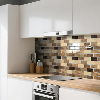 Art3d Peel and Stick Backsplash for Kitchen White Subway (10 Tiles, Thicker Design)
