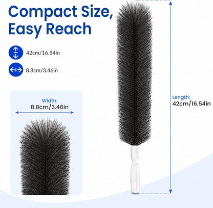 Fan Cleaning Brush, Bendable Dust Remover for AC Vent Grilles, Window Tracks, Keyboards and Narrow Spaces (1)