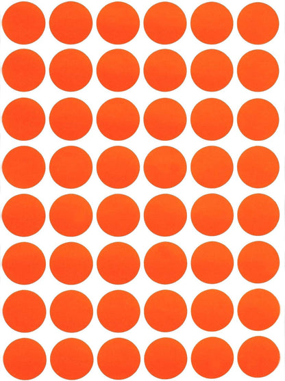 Royal Green Dot Sticker 11/16" Inch (17mm) Colored Labels in Purple - 2400 Pack - Colors B