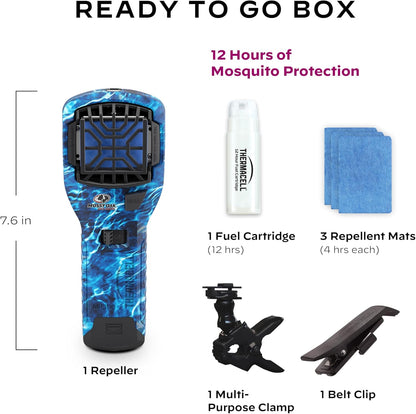 Thermacell Mosquito Portable Repeller; Includes 12-Hour Refill; 15 Foot Zone of Protection; Highly Effective Mosquito Repellent; Bug Spray Alternative; Scent Free