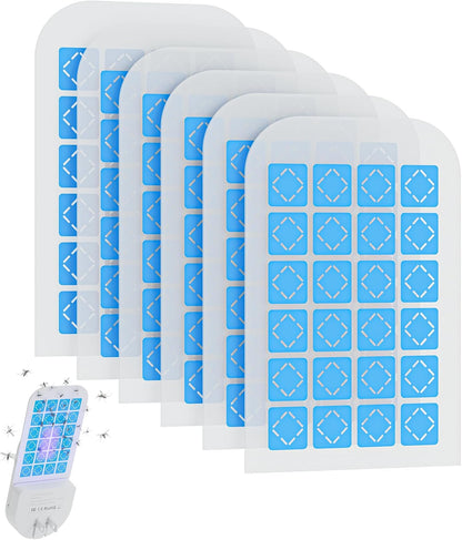 Fly Trap Indoor, 3 in 1 Plug-in Fruit Fly Trap,1 Trap White and 5 Glue Cards, Fruit Fly Traps for Indoors, Flying Insect Trap for Gnat, Moth, Mosquito, Suitable for Every Part of The Home