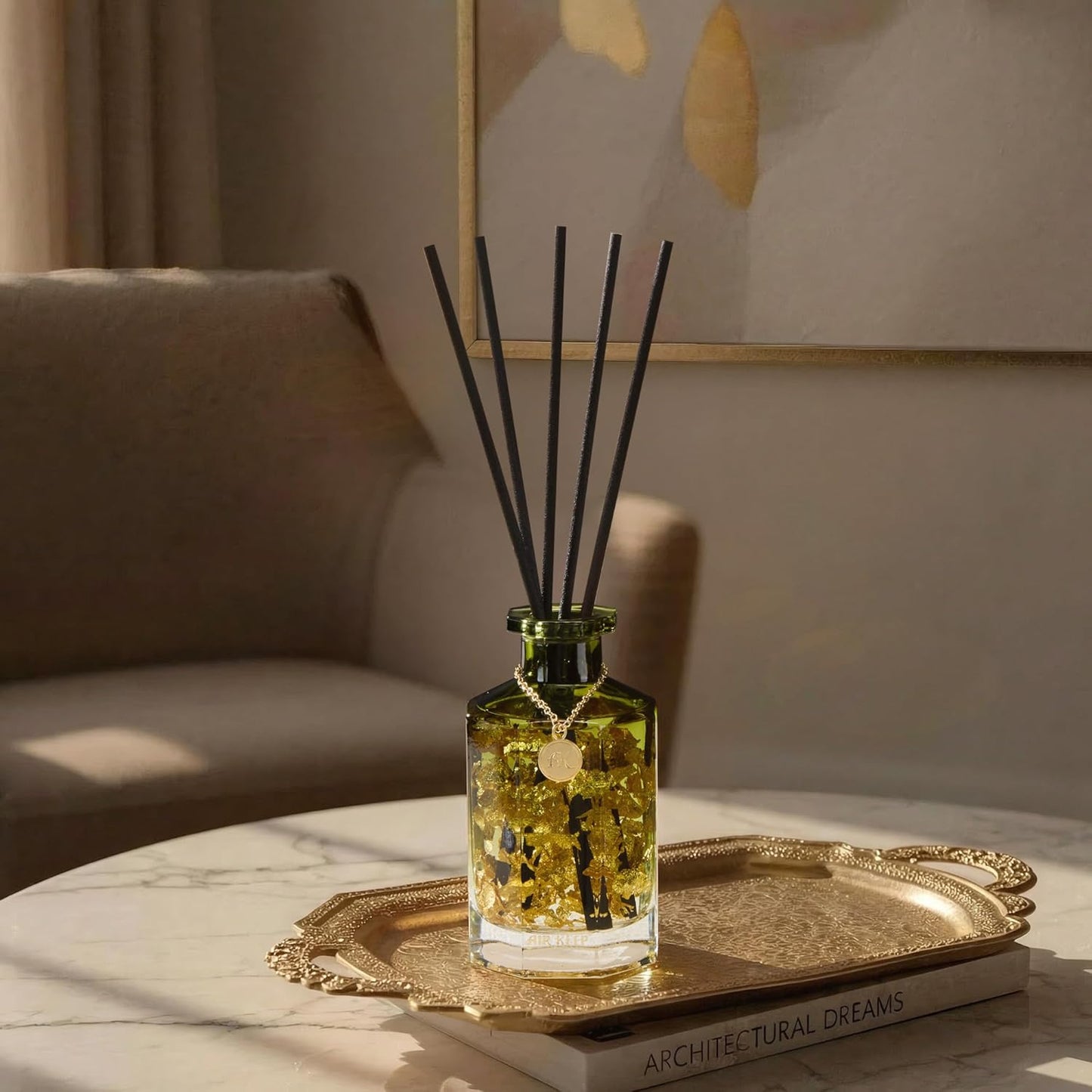 Airkeep Reed Diffuser Set,Black Forest Luxury Scented Diffuser with Sticks Long Lasting Home Fragrance for Bathroom Shelf Decor 6.09 fl oz (180ml)