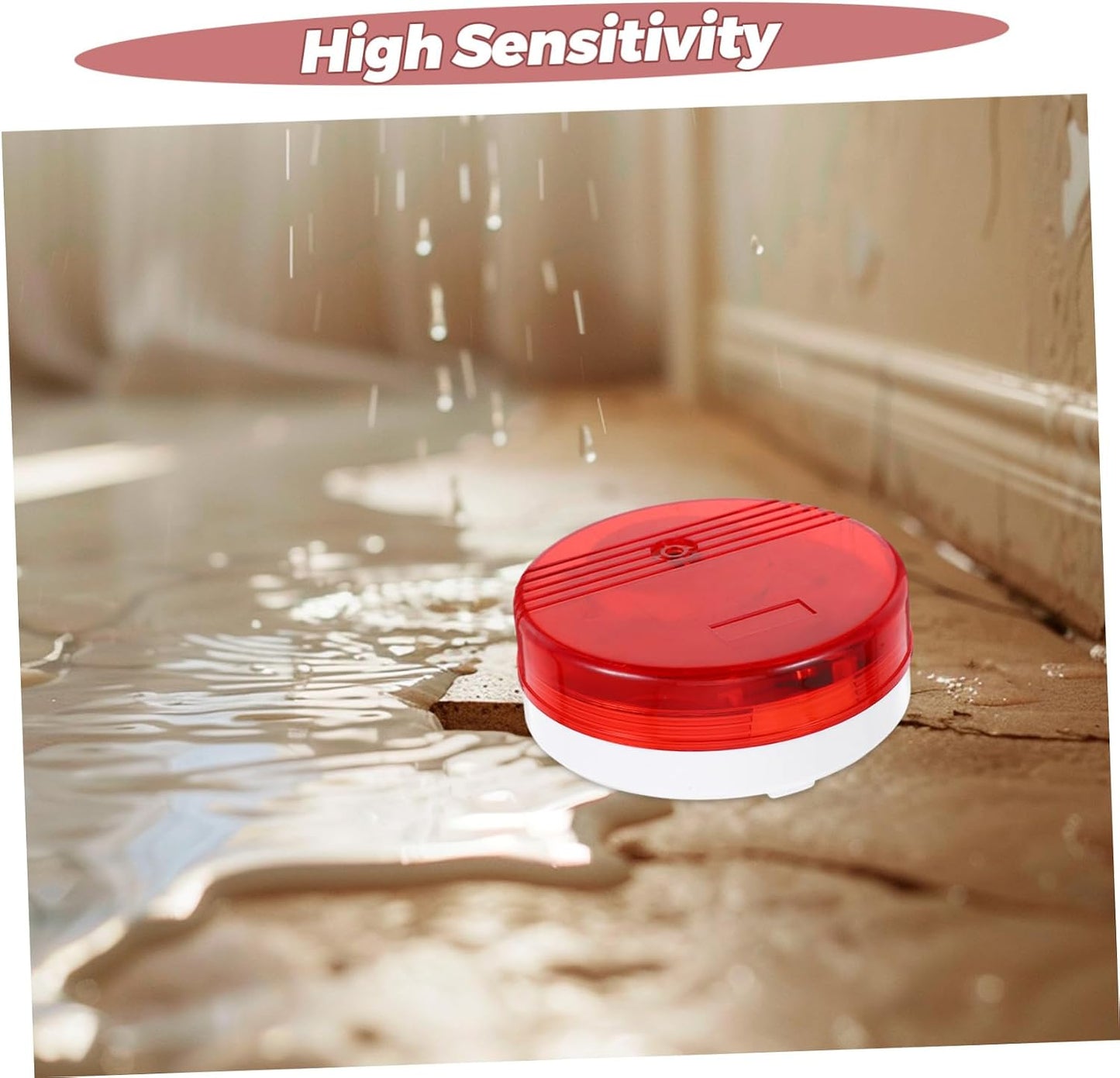 OSALADI Water Leak Detector Alarm System Smart Flood Detection Device for Home Use Reliable Leak Prevention for Basements Bathrooms and Under Sinks