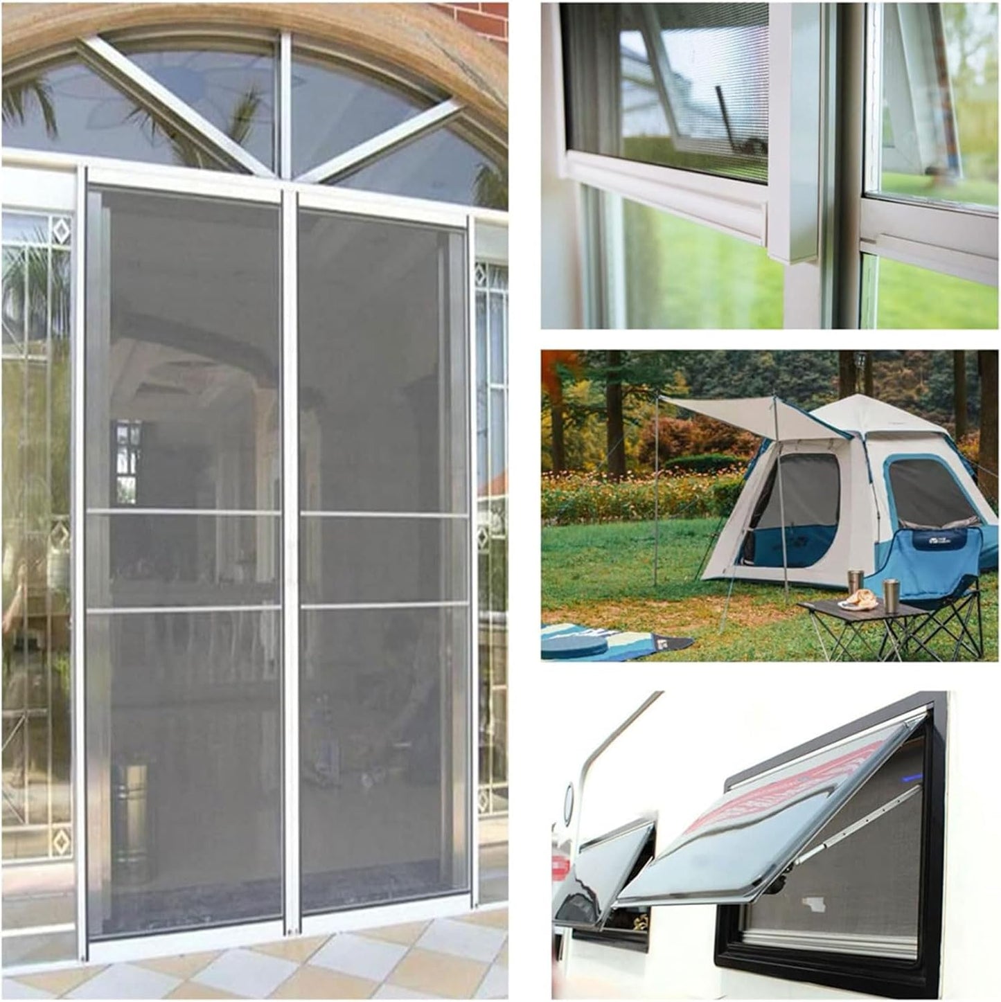 Window Screen Fly Net Repair Tape Self Adhesive Strong Adhesive Door Screen Broken Hole Repair Patches