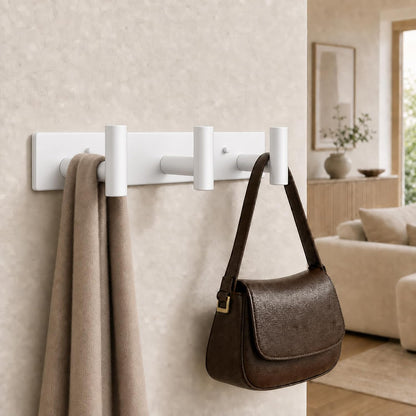 Wall Mounted Coat Rack-3 Hooks, Heavy Duty Stainless Steel Wall Hooks for Towel Coat Bag, Hat Rack Coat Hanger Coat Hooks Towel Racks for Bathroom Entryway Kitchen Office (Silver, 1 Pack)
