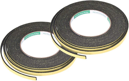 uxcell Sealing Foam Tape 5mm Wide 3mm Thick 4m/13ft Long, Self Adhesive Weather Strip for Window Door Insulation, Pack of 2
