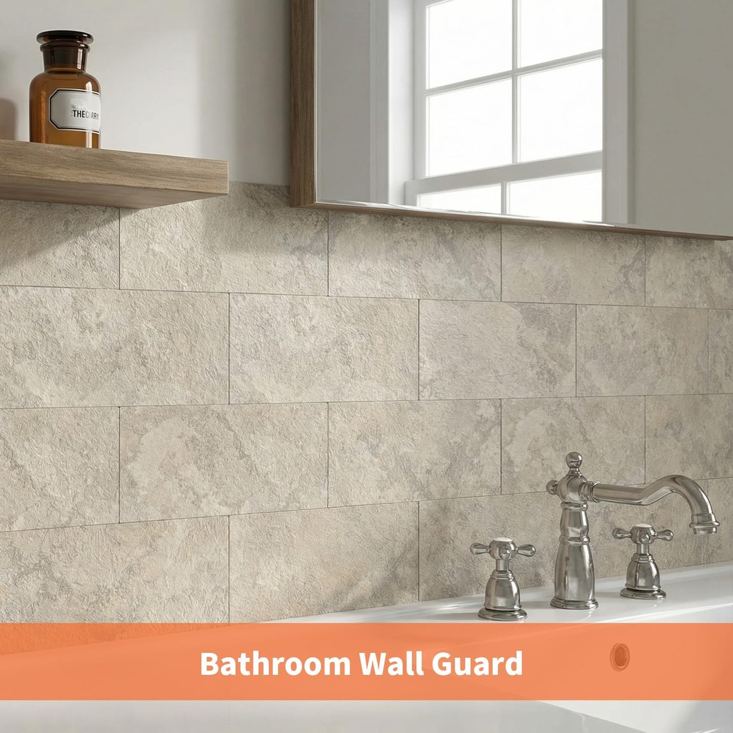 10- Sheet Polished White Peel and Stick Backsplash, 12’’Luxury PVC Ceramic Look Self Stick Subway Tiles, Waterproof Peel and Stick Wall Tiles for Kitchen and Bathrrom