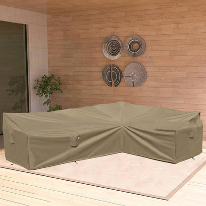 Patio Deck Box Cover, 63x30 Inch Fire Pit Covers with Straps and Handles, Waterproof Heavy Duty Outdoor Furniture Winter Cover for Keter, Suncast, Lifetime Container