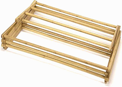 Home-it Wooden Clothes Drying Rack for Laundry - Collapsible Folding Bamboo Laundry Drying Rack for Drying Clothes - Heavy Duty Pre Assembled