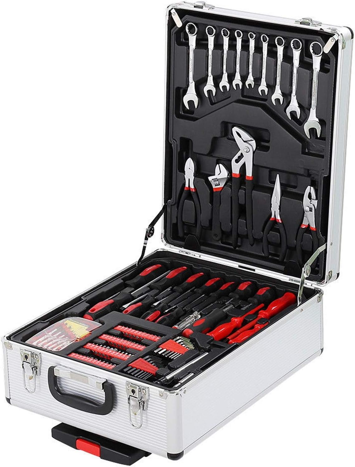 148 Pieces Tool Set,House Repairing Hand Tool Kits,Portable Complete Basic Repair General Hand Tool Sets for Men Women,Home Basic Repair Tool Kit,with Storage Case,for DIY Home Maintenance (Red)