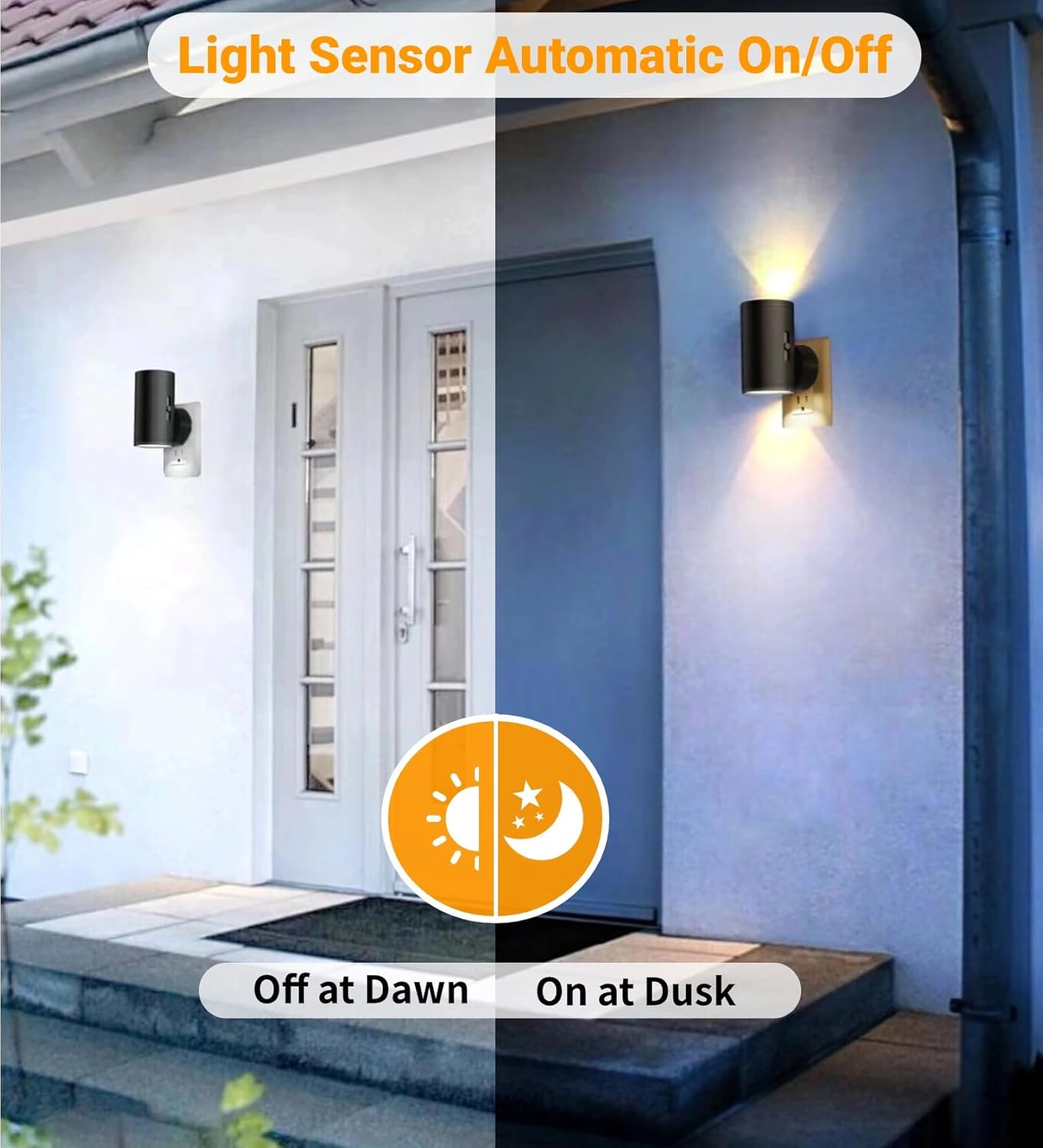 TSEXES LED Night Lights Plug into Wall, Dusk to Dawn Sensor,5-300LM Adjustable Brightness, Soft White 3000K,Dimmable Night Lights for Kitchen,Hallway Bedroom,Stairs, 2 Pack