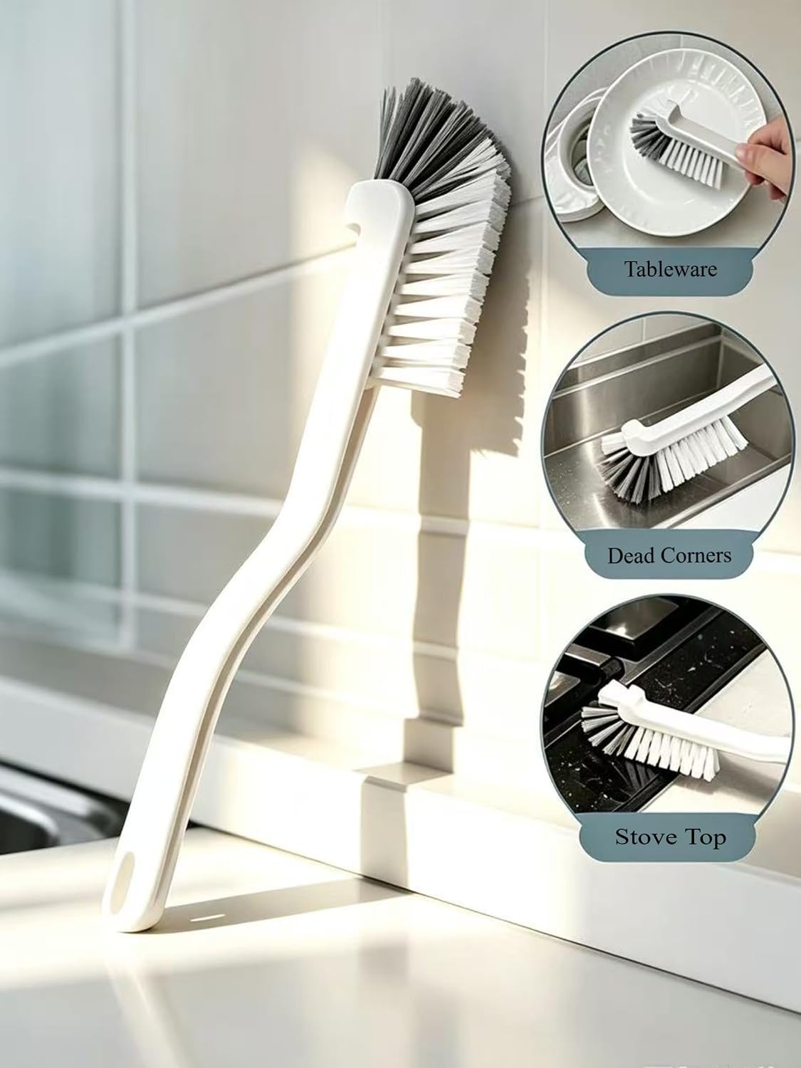 Window Track Cleaning Brush 2 in 1 Gap Tool for Sill Door Keyboard | Gap scrubber set cleans window tracks, corners and narrow gaps