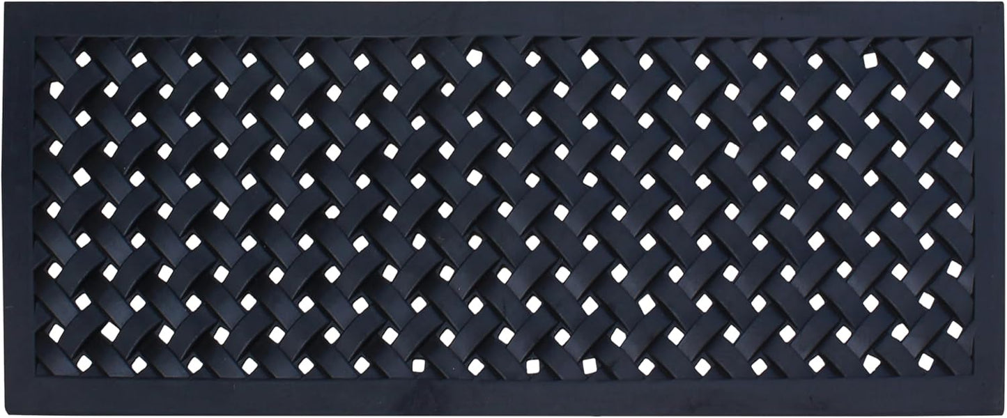A1HC Outdoor Doormat, Natural Rubber, 18" x48”, Ideal for Outside entryway,Dirt Shoe Scraper,Heavy Duty Door mat for Indoor Outdoor,Rug Mats for Entry,Patio, Welcome Mats