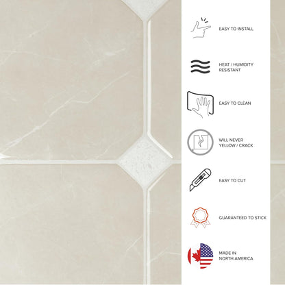 SMART TILES Peel and Stick Backsplash - 5 Sheets of 7,75" x 7,75" - 3D Adhesive Peel and Stick Tile Backsplash for Kitchen, Bathroom, Wall Tile, Checkered