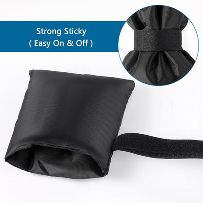 Outdoor Faucet Cover Socks for Winter Freeze Protection, 7.09" W x 9.06" H, Velcro Thickened Anti-Freeze Outdoor Tap Cover, Reusable Waterproof Insulated Spigot backflow Cover,Black, 2Pcs