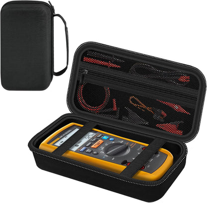 Carrying Case for Fluke1587 FC/ 87-V/ 87V Max/ 88V/ 15B+/ 17B+/ 1503/1507/1508/1577/3000 FC Multimeter Testers and Accessories, Multimeter Storage Bag Organizer Box (Case Only)